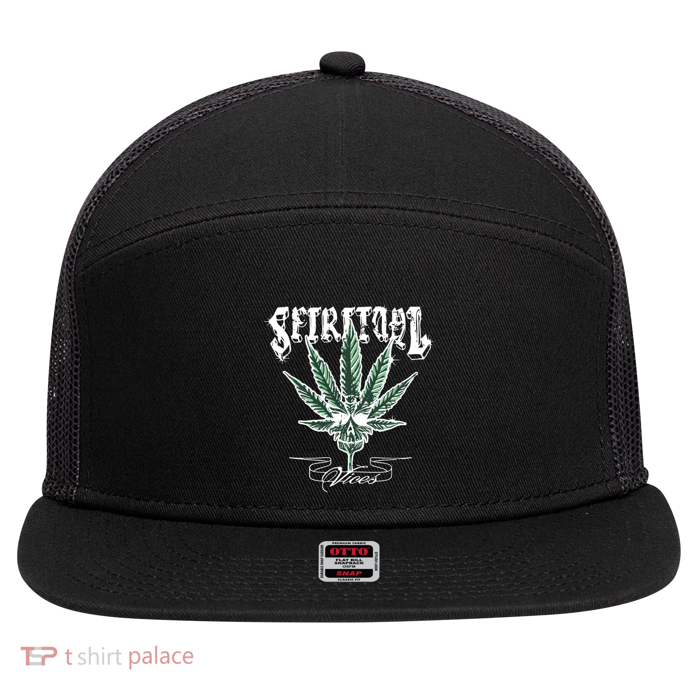 Spiritual Vices 7 Panel Mesh Trucker Snapback Hat