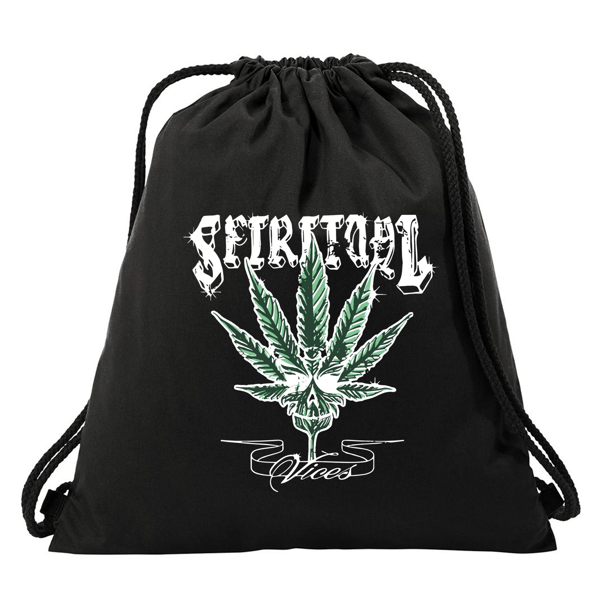 Spiritual Vices Drawstring Bag