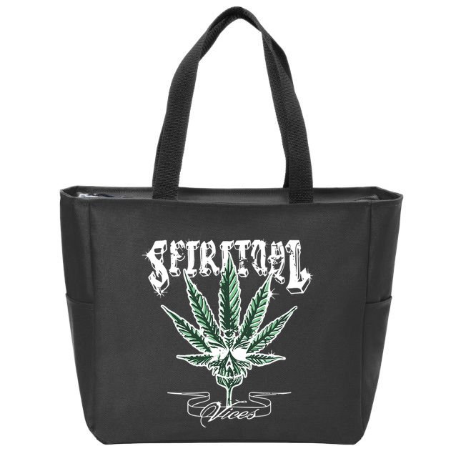 Spiritual Vices Zip Tote Bag