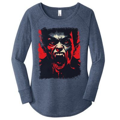 Scary Vampire Women's Perfect Tri Tunic Long Sleeve Shirt