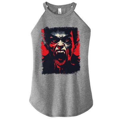 Scary Vampire Women's Perfect Tri Rocker Tank