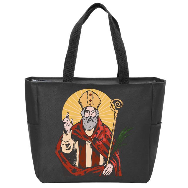 Saint Valentine Zip Tote Bag