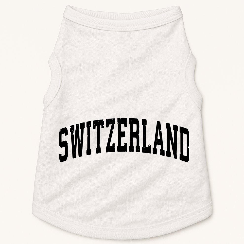Switzerland Vintage Sports Design Doggie Tank