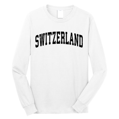Switzerland Vintage Sports Design Long Sleeve Shirt