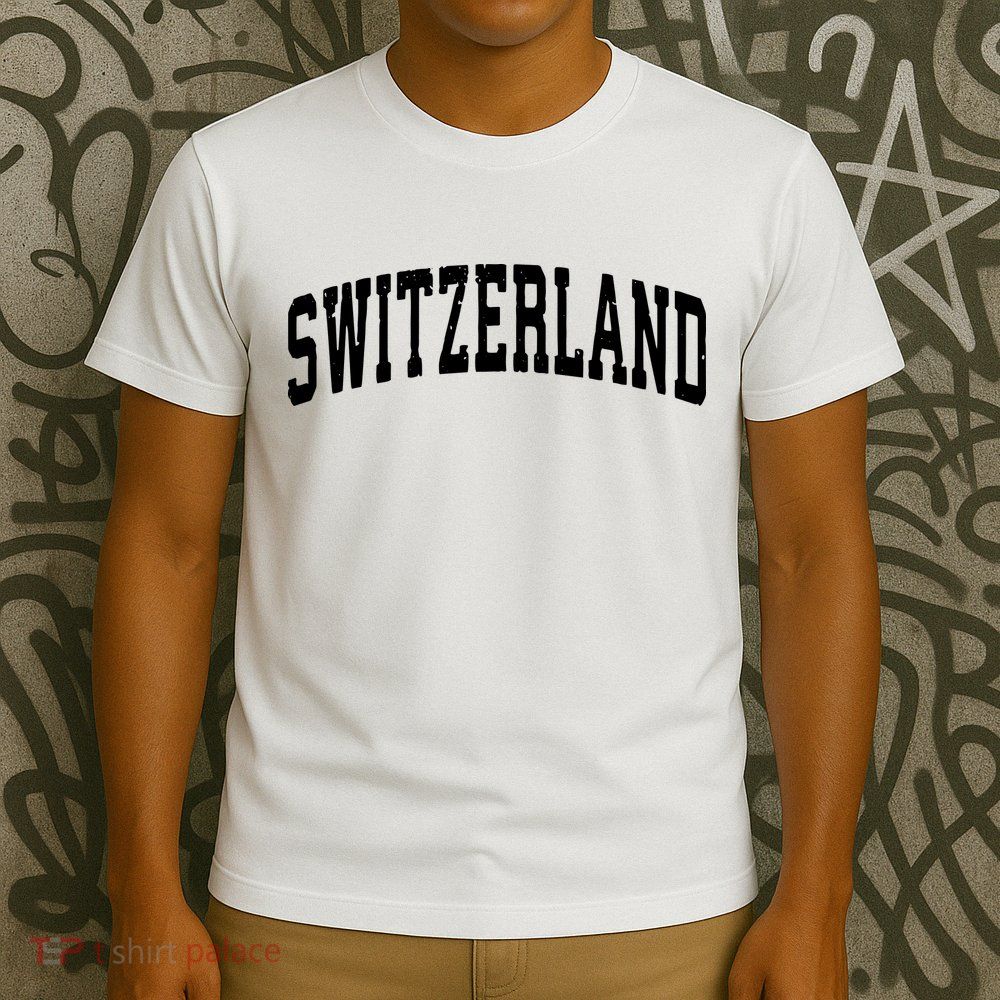 Switzerland Vintage Sports Design T-Shirt