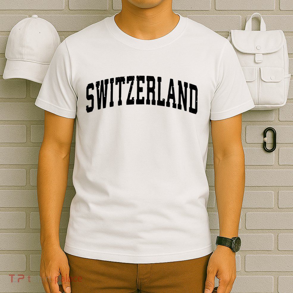 Switzerland Vintage Sports Design T-Shirt
