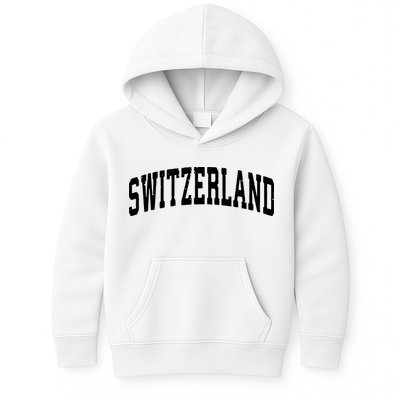 Switzerland Vintage Sports Design Kids Hoodie