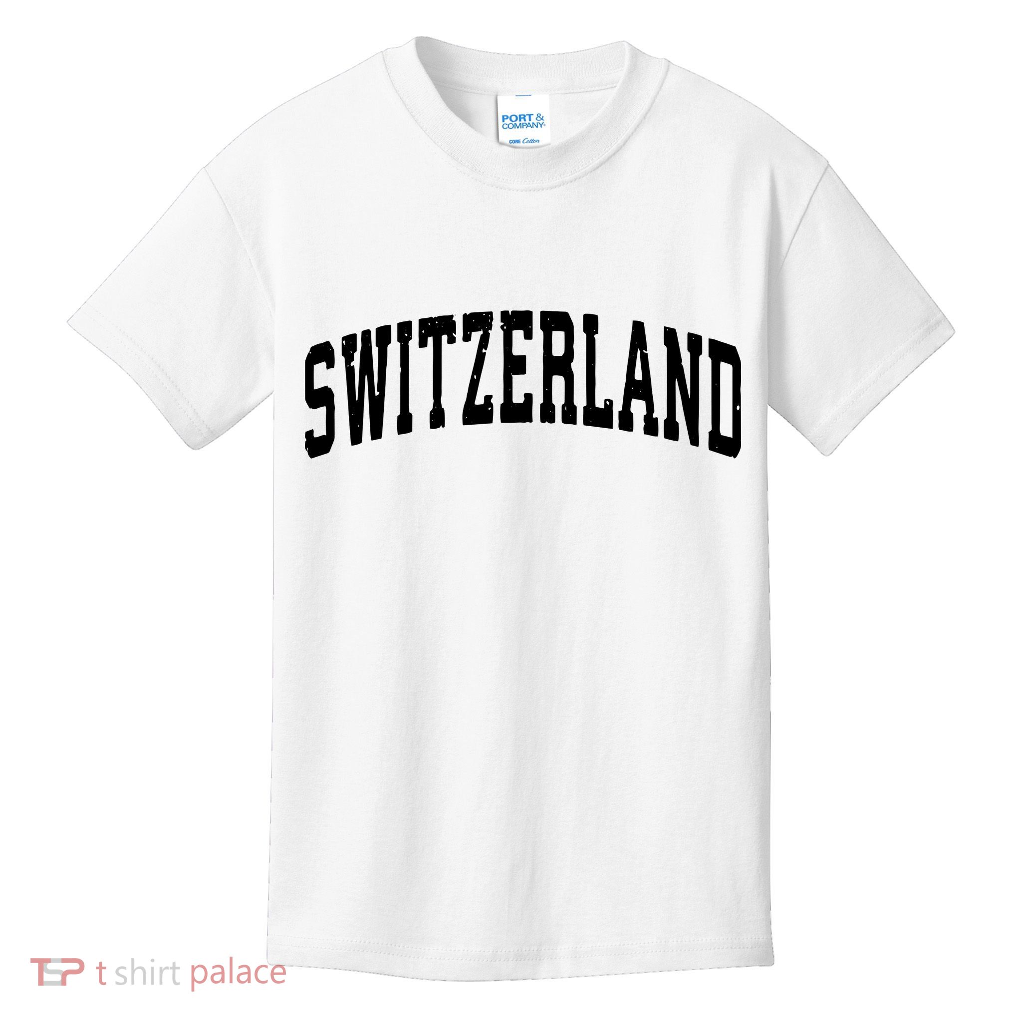 Switzerland Vintage Sports Design Kids T-Shirt