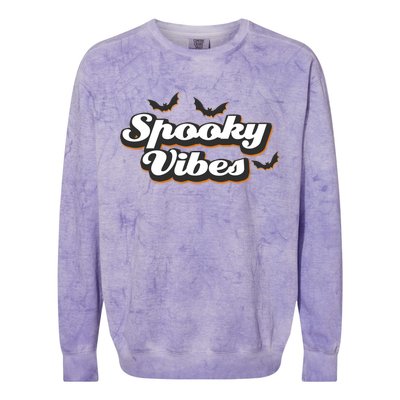 Spooky Vibes Colorblast Crewneck Sweatshirt