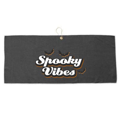 Spooky Vibes Large Microfiber Waffle Golf Towel