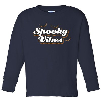 Spooky Vibes Toddler Long Sleeve Shirt