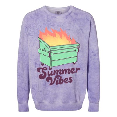 Summer Vibes Colorblast Crewneck Sweatshirt