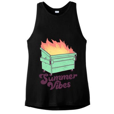 Summer Vibes Ladies PosiCharge Tri-Blend Wicking Tank