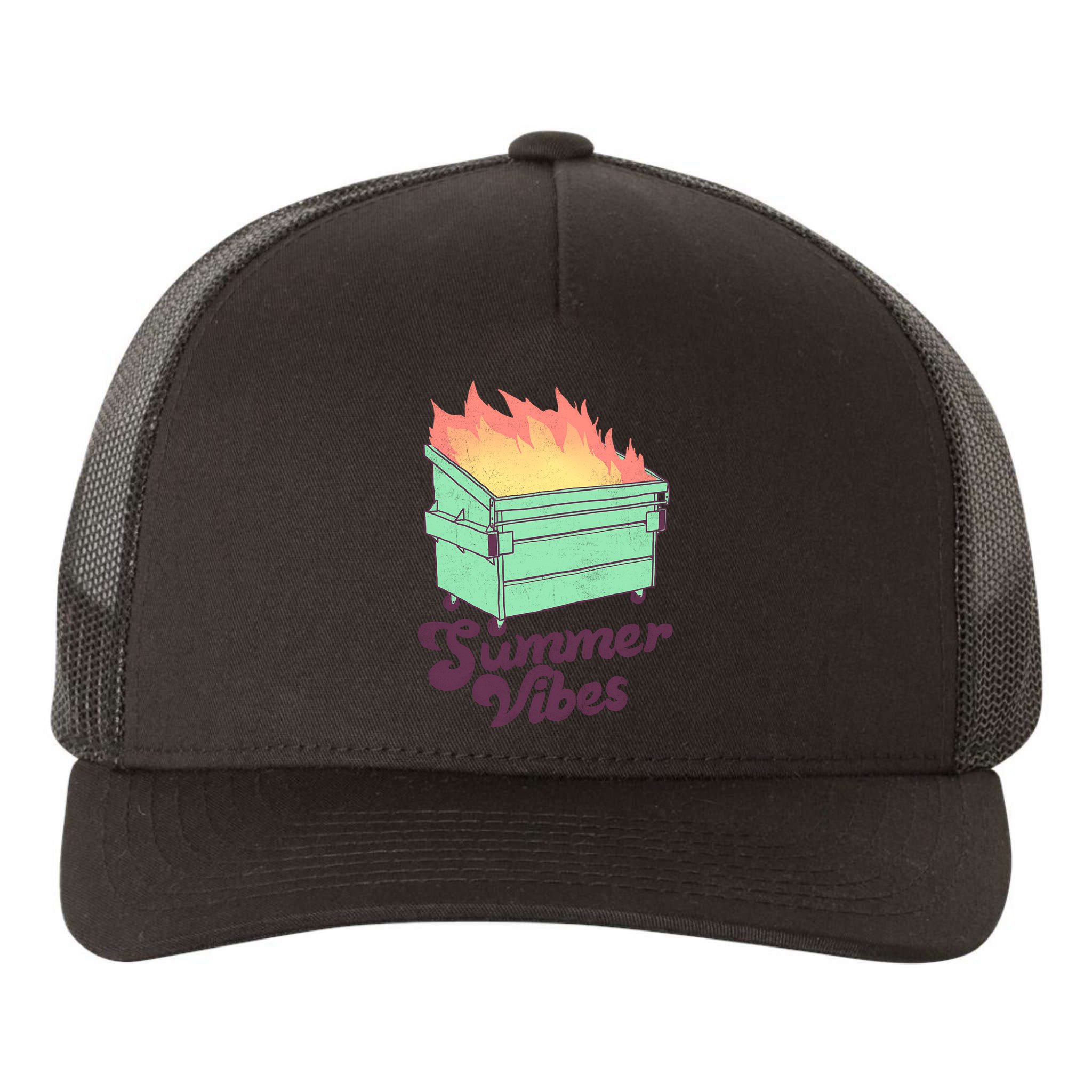 Summer Vibes Yupoong Adult 5-Panel Trucker Hat
