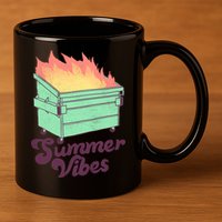 Summer Vibes 11oz C Handle Ceramic Mug