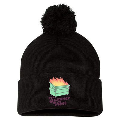 Summer Vibes Pom Pom 12in Knit Beanie