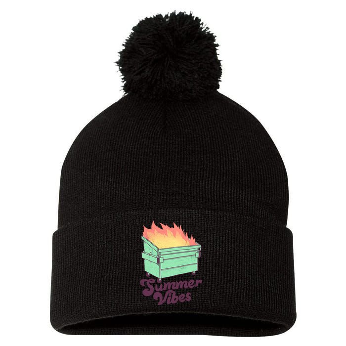 Summer Vibes Pom Pom 12in Knit Beanie