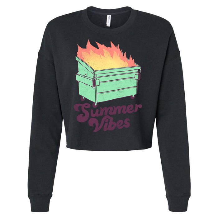 Summer Vibes Cropped Pullover Crew