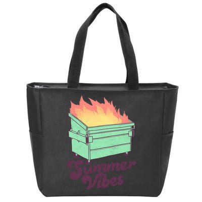 Summer Vibes Zip Tote Bag