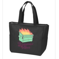 Summer Vibes Zip Tote Bag
