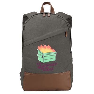 Summer Vibes Cotton Canvas Backpack