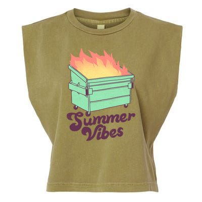 Summer Vibes Garment-Dyed Women's Muscle Tee