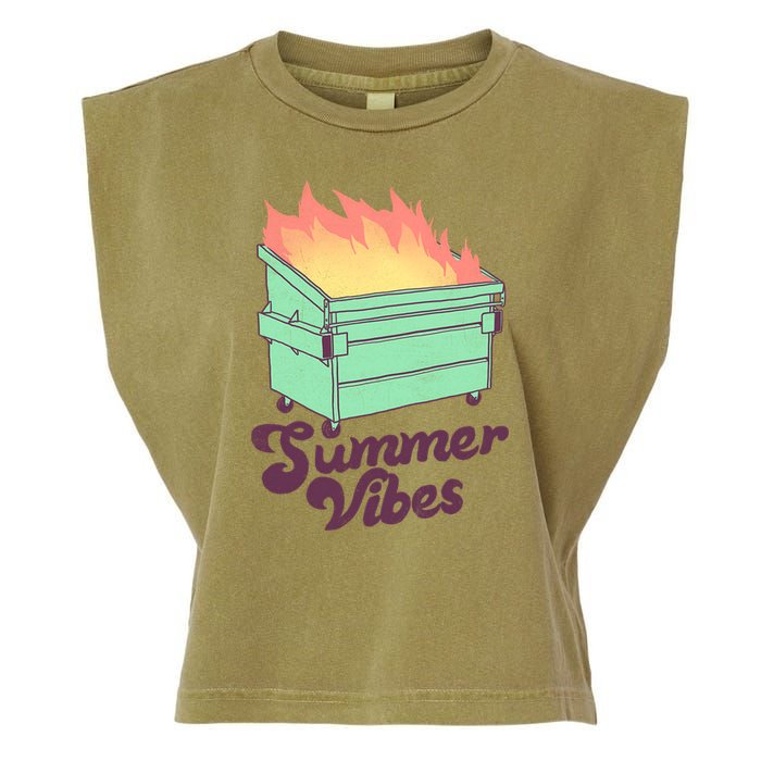 Summer Vibes Garment-Dyed Women's Muscle Tee