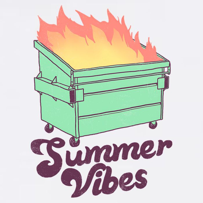 Summer Vibes Garment-Dyed Sweatshirt