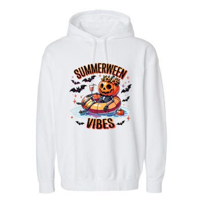 Summerween Vibes Garment-Dyed Fleece Hoodie