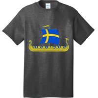 Swedish Viking Ship Sverige Sweden Flag Boat Viking T-Shirt