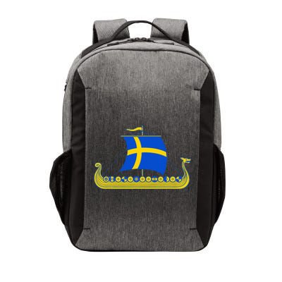 Swedish Viking Ship Sverige Sweden Flag Boat Viking Vector Backpack