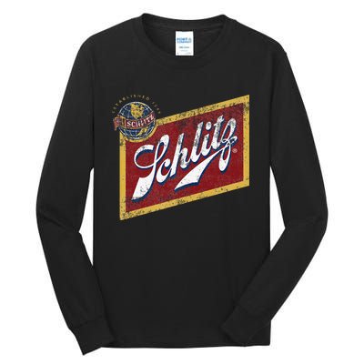 Schlitz Vintage Style Logo Tall Long Sleeve T-Shirt