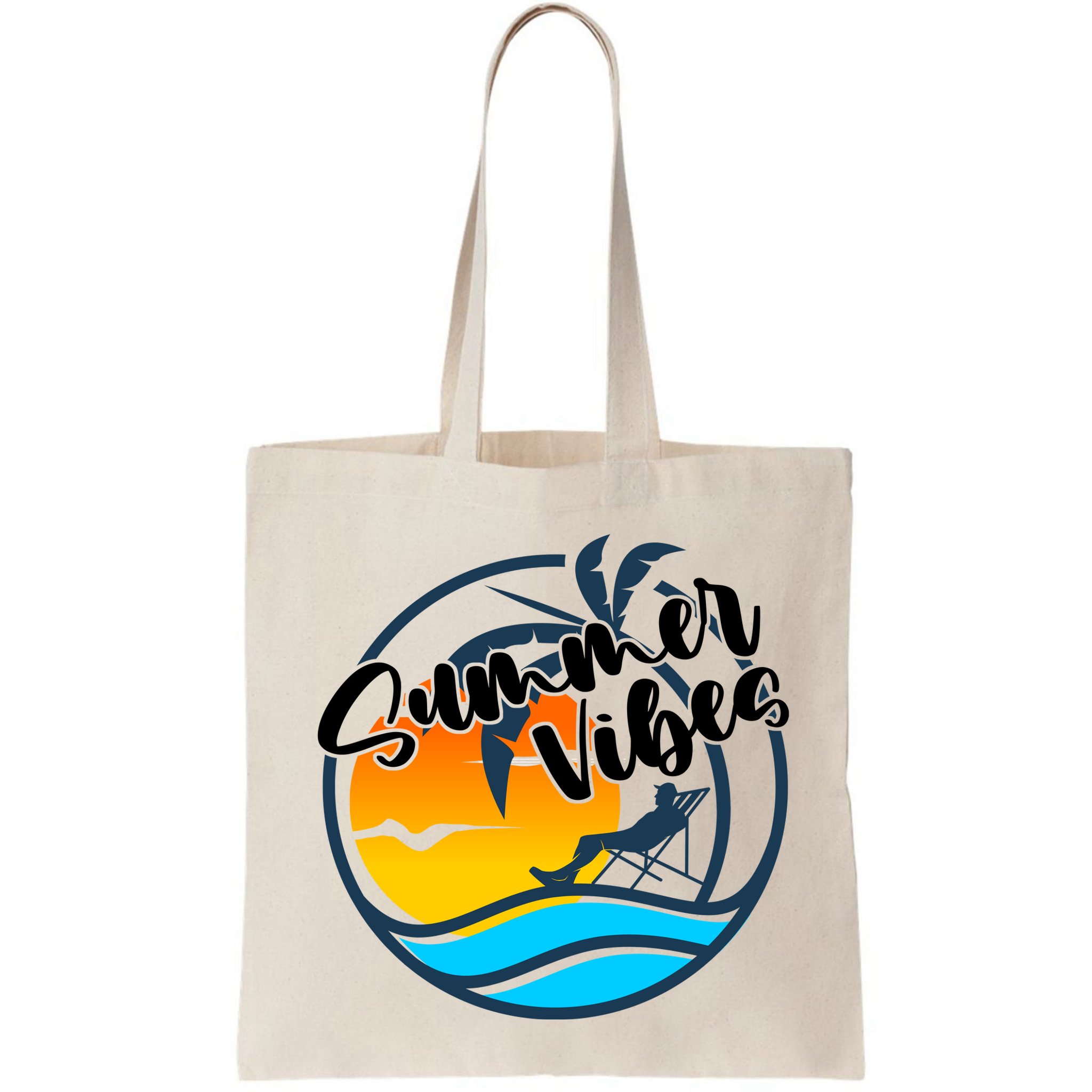 Summer Vibes Sunset Beach Tropical Bag