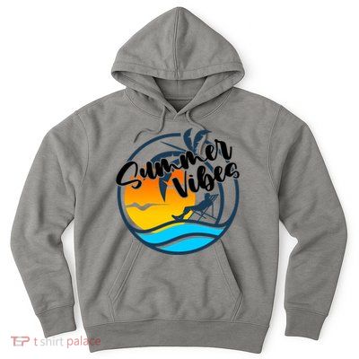 Summer Vibes Sunset Beach Tropical Hoodie