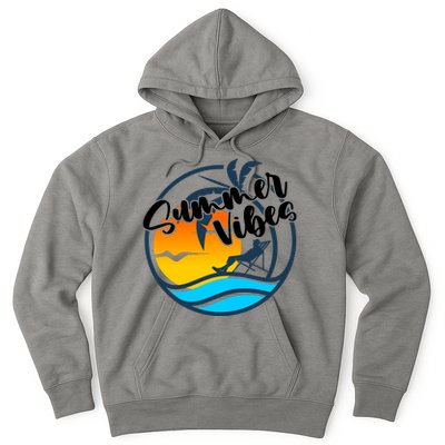 Summer Vibes Sunset Beach Tropical Hoodie