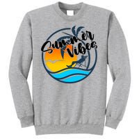 Summer Vibes Sunset Beach Tropical Sweatshirt