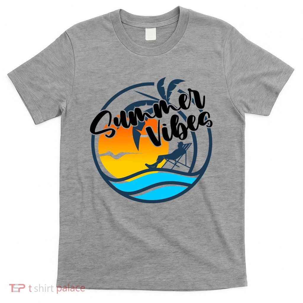 Summer Vibes Sunset Beach Tropical T-Shirt