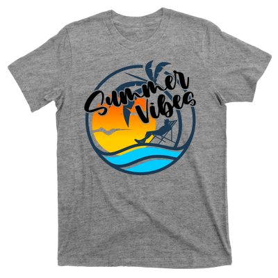 Summer Vibes Sunset Beach Tropical T-Shirt