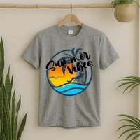 Summer Vibes Sunset Beach Tropical T-Shirt