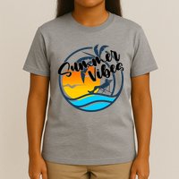 Summer Vibes Sunset Beach Tropical T-Shirt