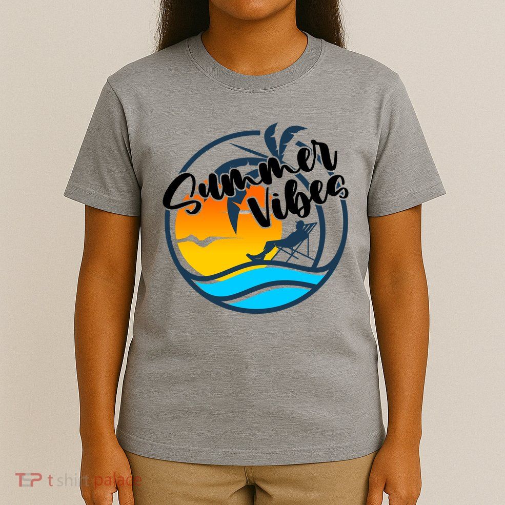 Summer Vibes Sunset Beach Tropical T-Shirt