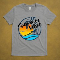 Summer Vibes Sunset Beach Tropical T-Shirt