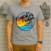 Summer Vibes Sunset Beach Tropical T-Shirt