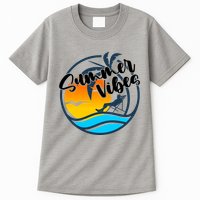 Summer Vibes Sunset Beach Tropical Tall T-Shirt