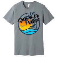 Summer Vibes Sunset Beach Tropical Premium T-Shirt