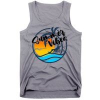 Summer Vibes Sunset Beach Tropical Tank Top