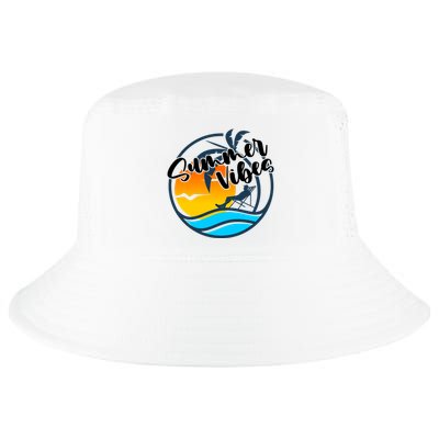 Summer Vibes Sunset Beach Tropical Cool Comfort Performance Bucket Hat