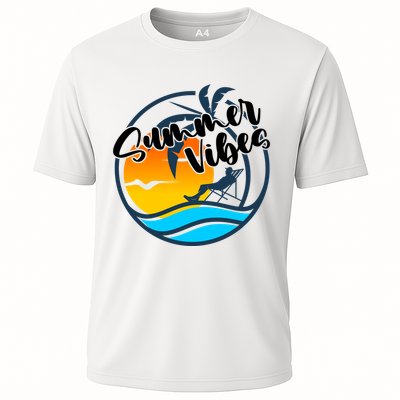 Summer Vibes Sunset Beach Tropical Performance Shirt