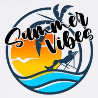Summer Vibes Sunset Beach Tropical Sustainable Bucket Hat