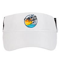 Summer Vibes Sunset Beach Tropical Adult Drive Performance Visor